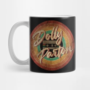 Dolly Parton Vintage Circle Art Mug